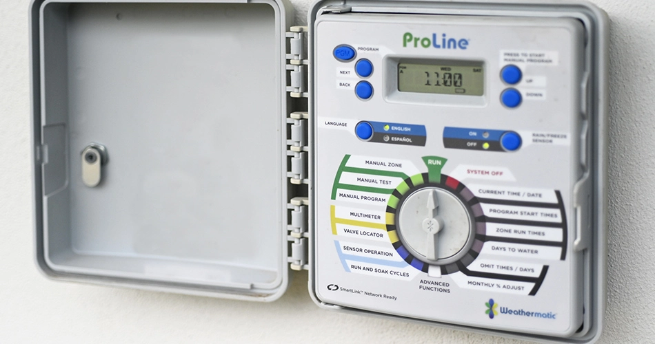 Smartlink irrigation controller in Johnston, IA.