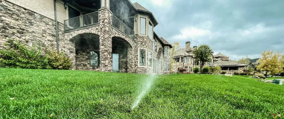 Irrigation system on a property in Ankeny, IA.